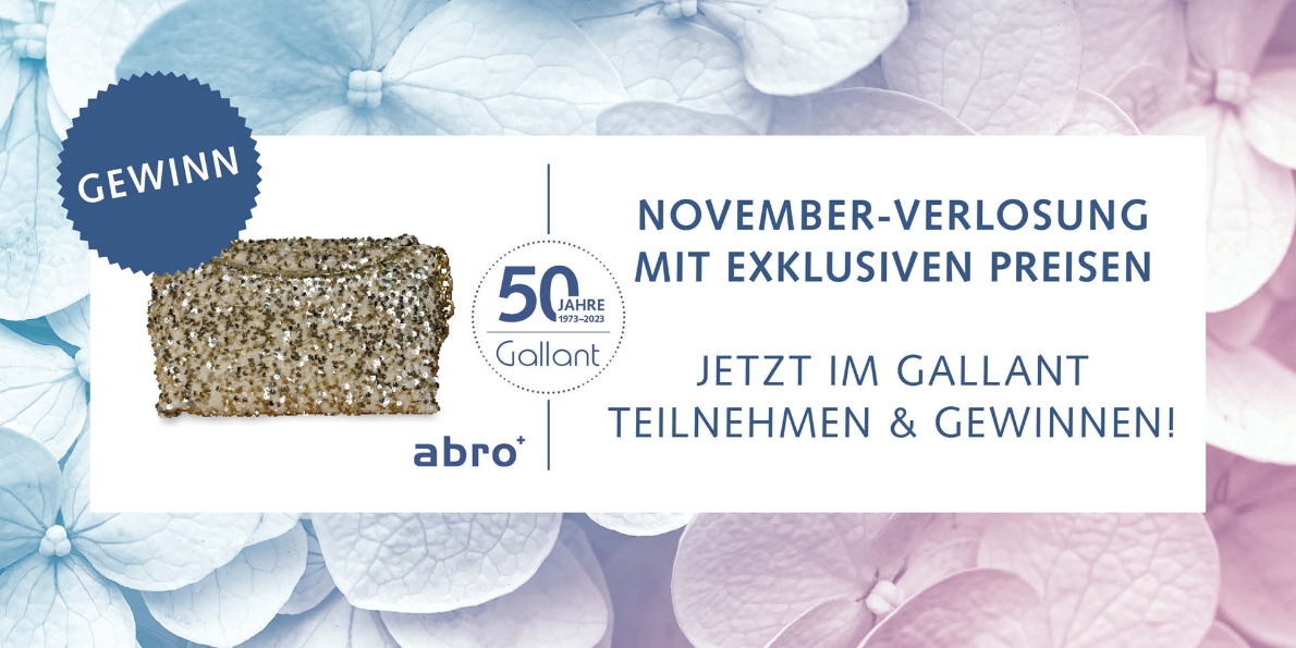 NOVEMBER-VERLOSUNG MIT EXKLUSIVEN PREISEN